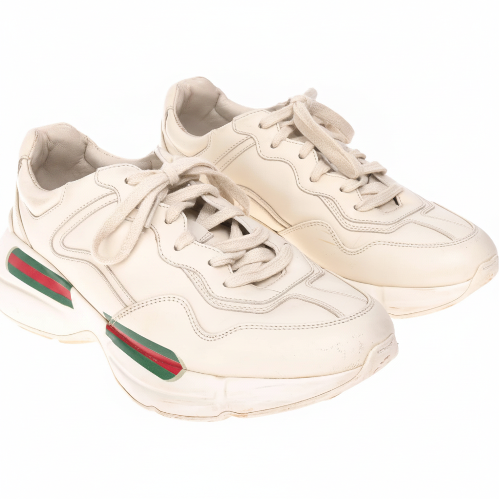 Rhyton Logo Web Sneaker Ivory
