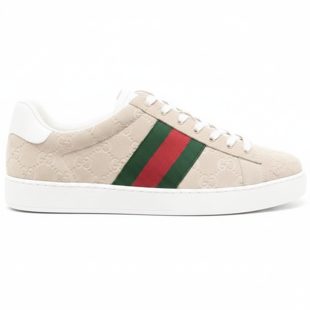 Ace GG Embossed Web Sneaker