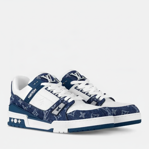 Trainer Sneaker Blue Monogram Denim
